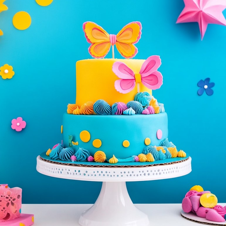 großer Geburtstagskuchen